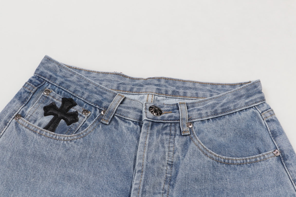 Signature cross patches jeans
