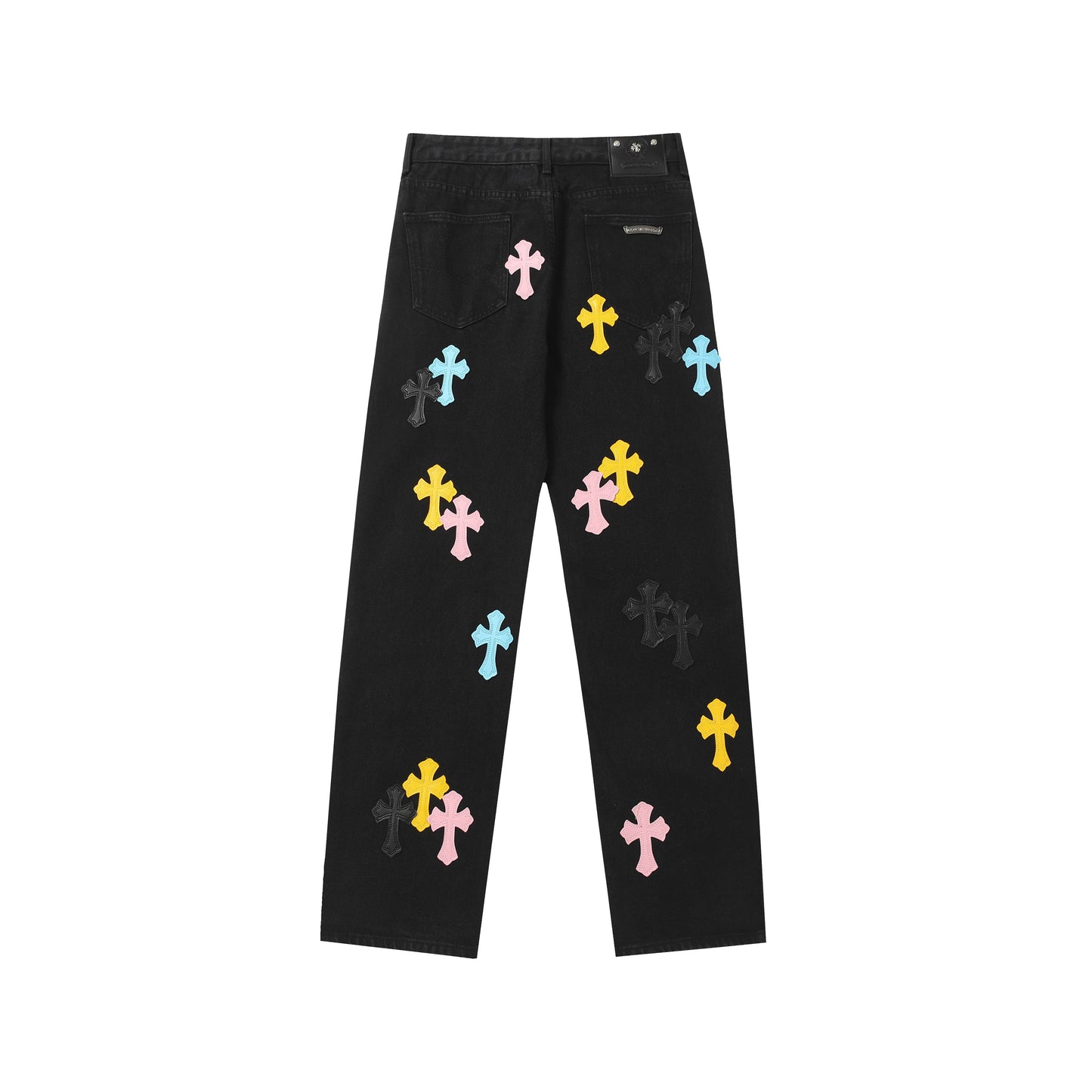 Signature cross patches jeans
