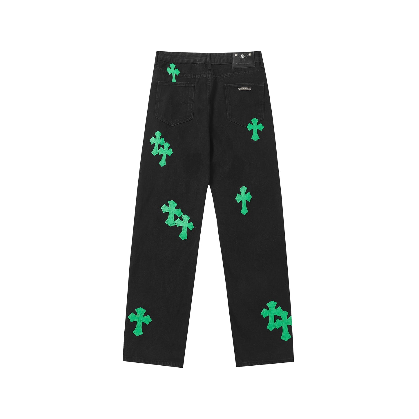 Signature cross patches jeans