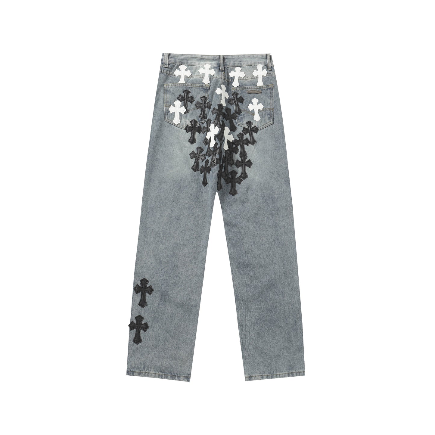 Signature cross patches jeans