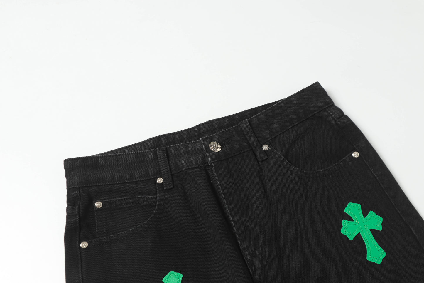 Signature cross patches jeans