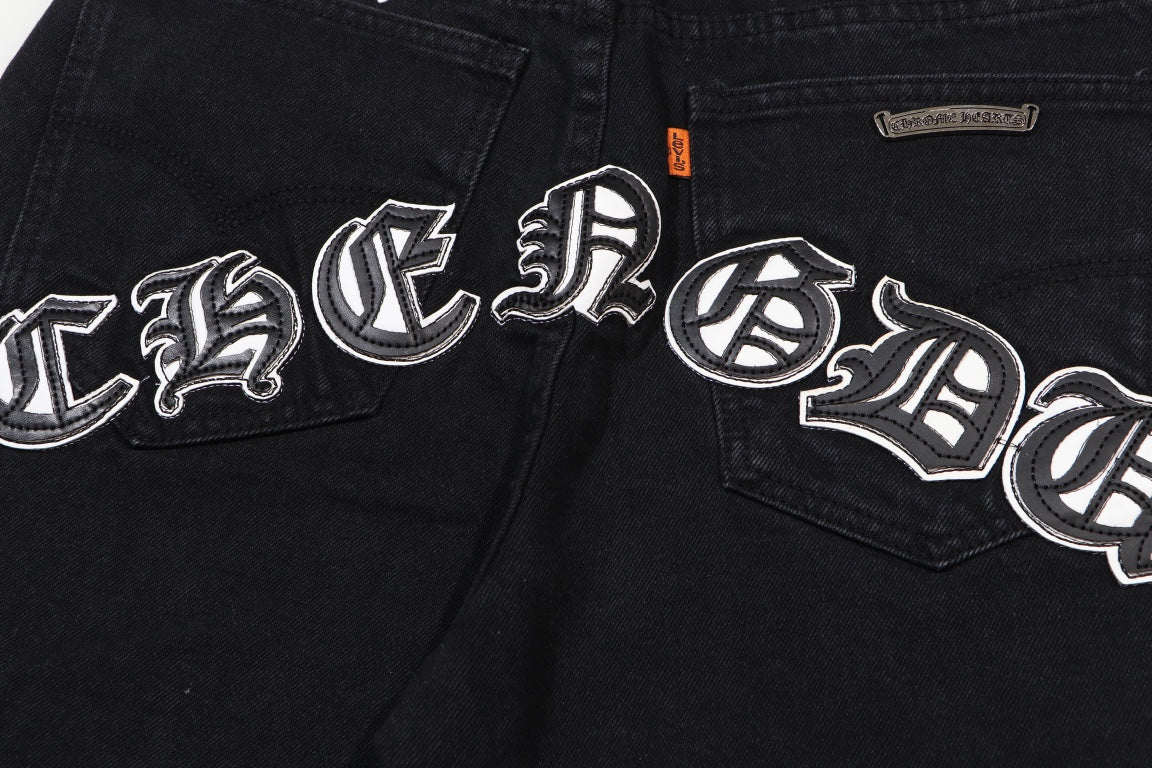 Signature cross patches jeans