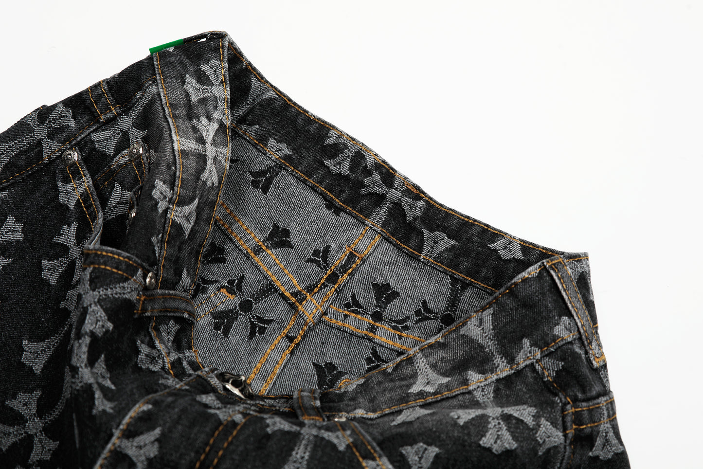 Signature cross patches jeans