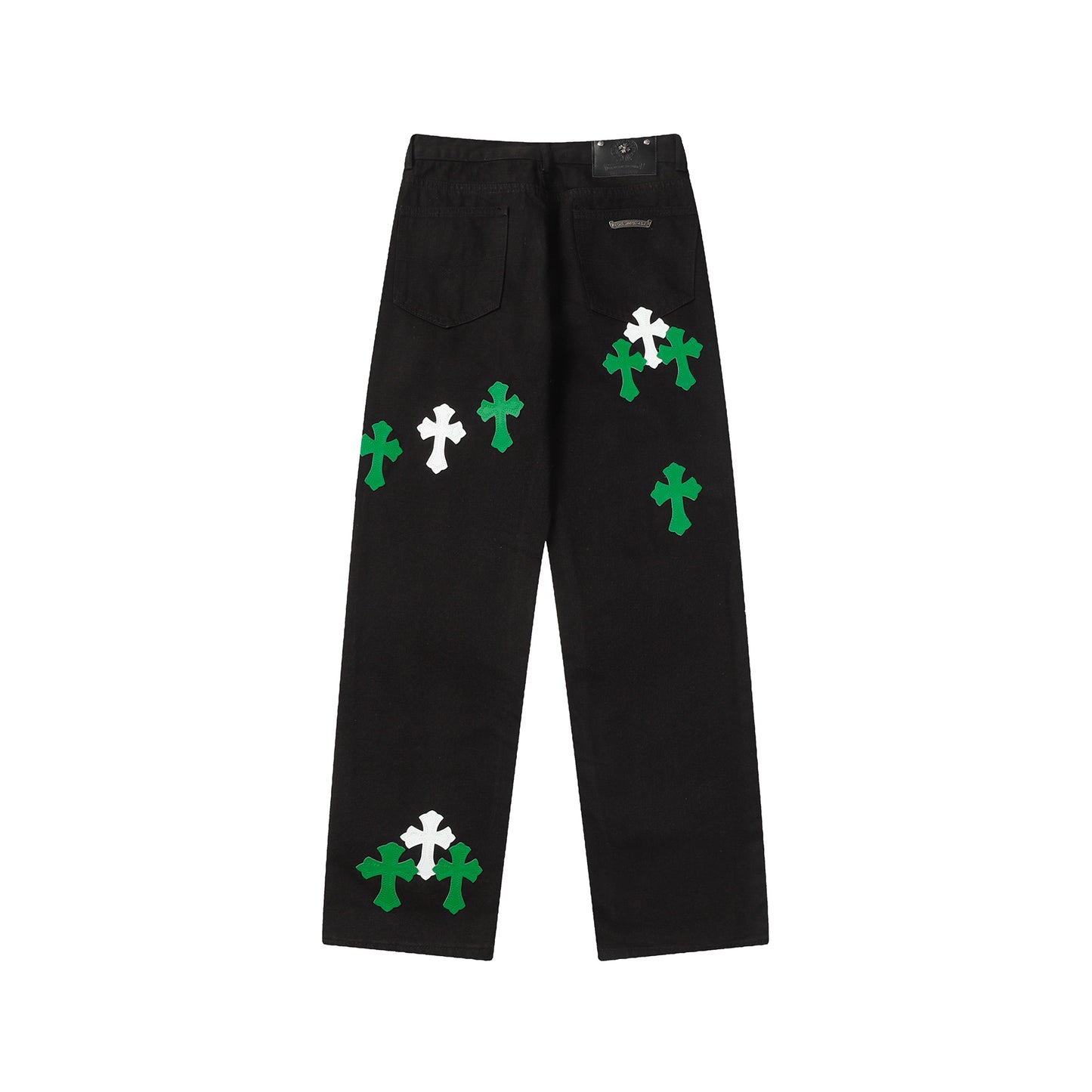 Signature cross patches jeans