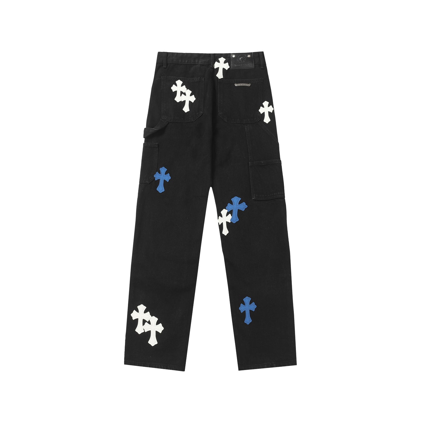 Signature cross patches jeans