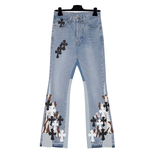 Signature cross patches jeans