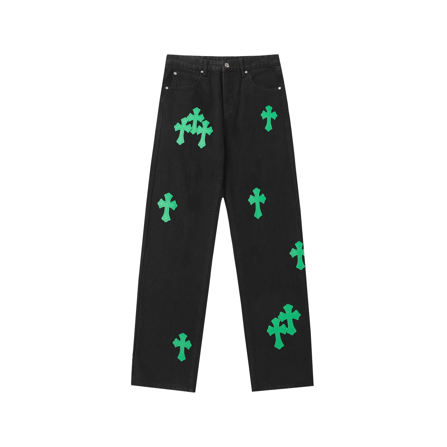 Signature cross patches jeans